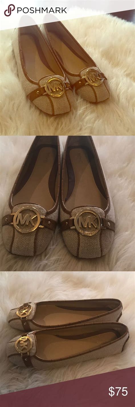 michael kors signature flats|michael kors genuine leather flats.